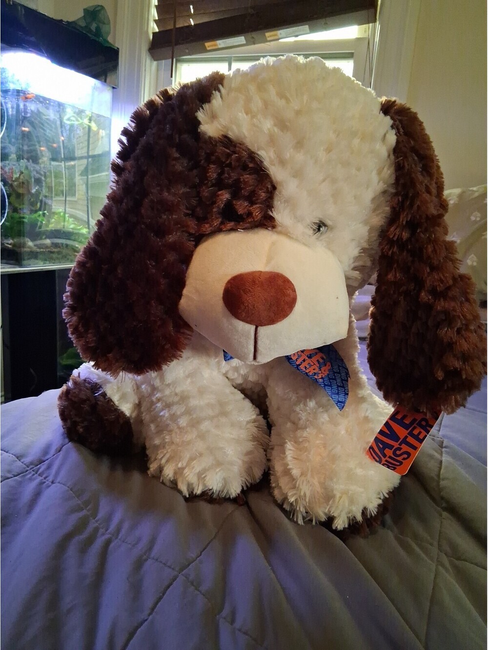 Dave & Buster’s Jumbo 19" Dog Plush Stuffed Animal  Toy Factory Sitting Tags
